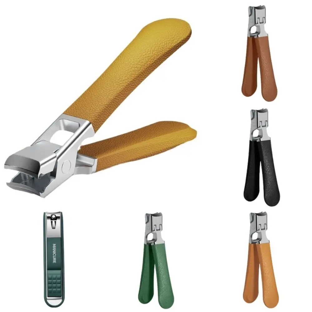 

Stainless Anti-Splash Nail Clipper Wide Jaw Opening Thick Nails Toe Nail Clipper Flat Toenail Hard Fingernail Cutter