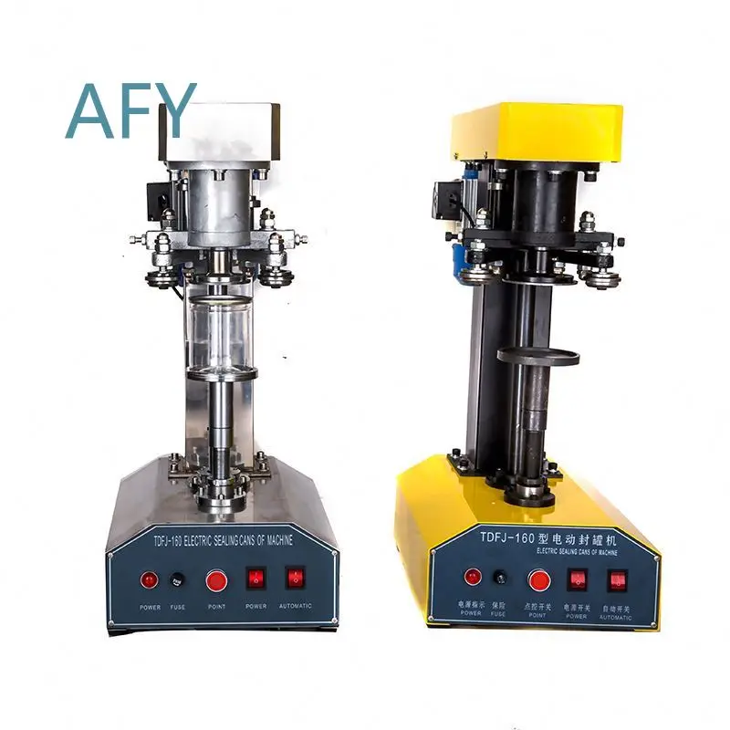 Juice Water Can Filling Sealer Machine for ANDUUK SY-TDFJ-160 Milk Beer Soda Tomato Sauce Ring Pull Aluminum Tin Cans Sealing