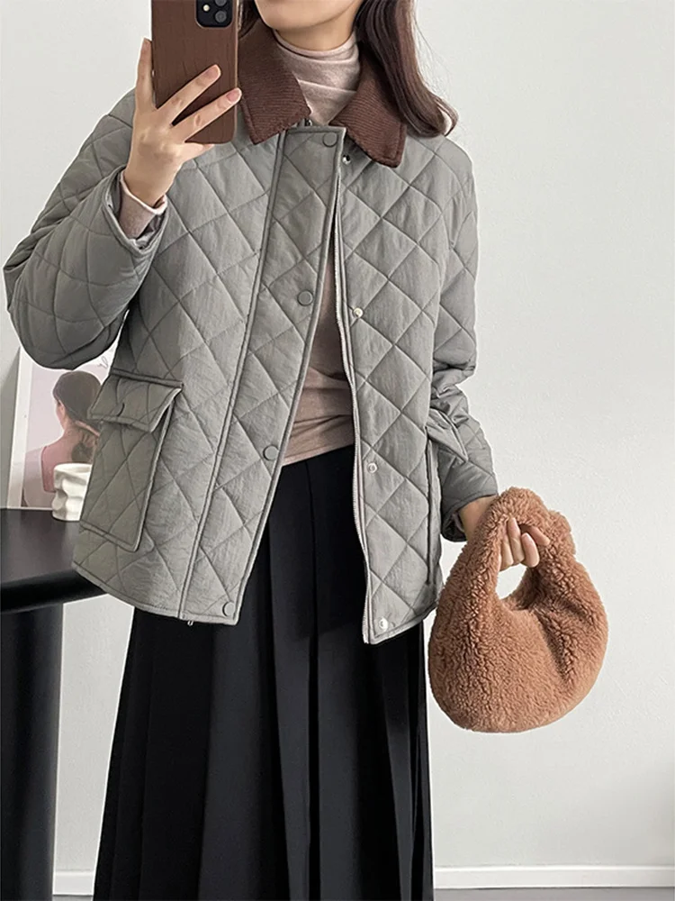 

Camel Big Size Warm Cotton-padded Coat Long Sleeve Loose Fit Women Parkas Fashion Tide New Autumn Winter 2022 C786