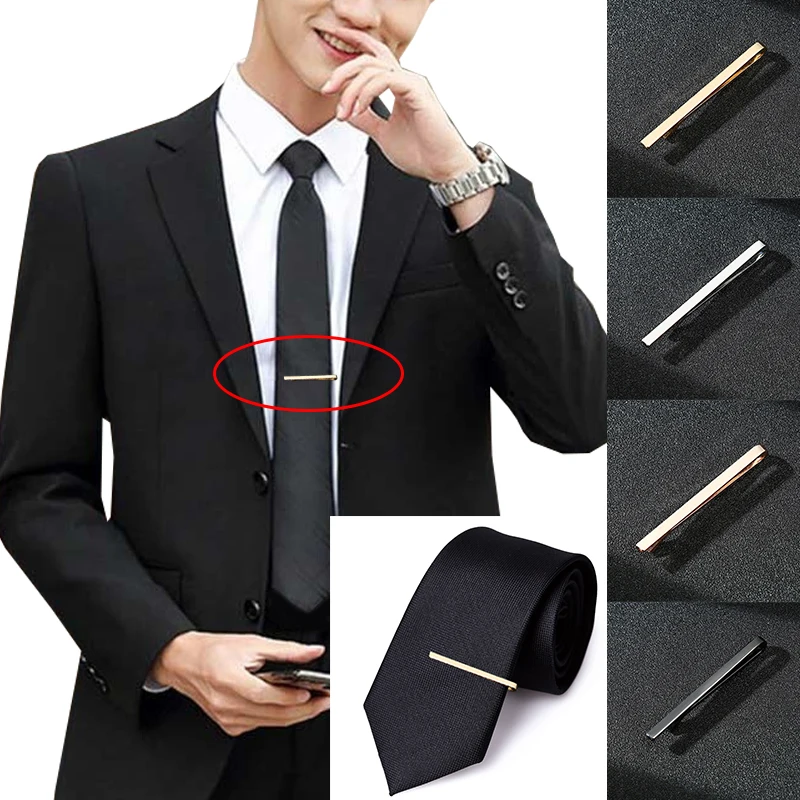 Simple Fashion Tie Clips Men\'S Metal Necktie Daily Business Wedding Ceremony Tie Clip Pin Men Party Jewelry Accessories Gift