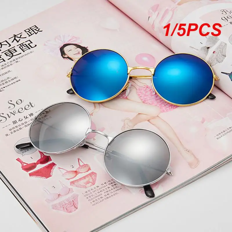 1/5PCS Shades Uv400 Anti-ultraviolet Fashion Retro Outdoor Gafas De Sol Hiking Driving Sport Glasses Vintage Tac Lens Material