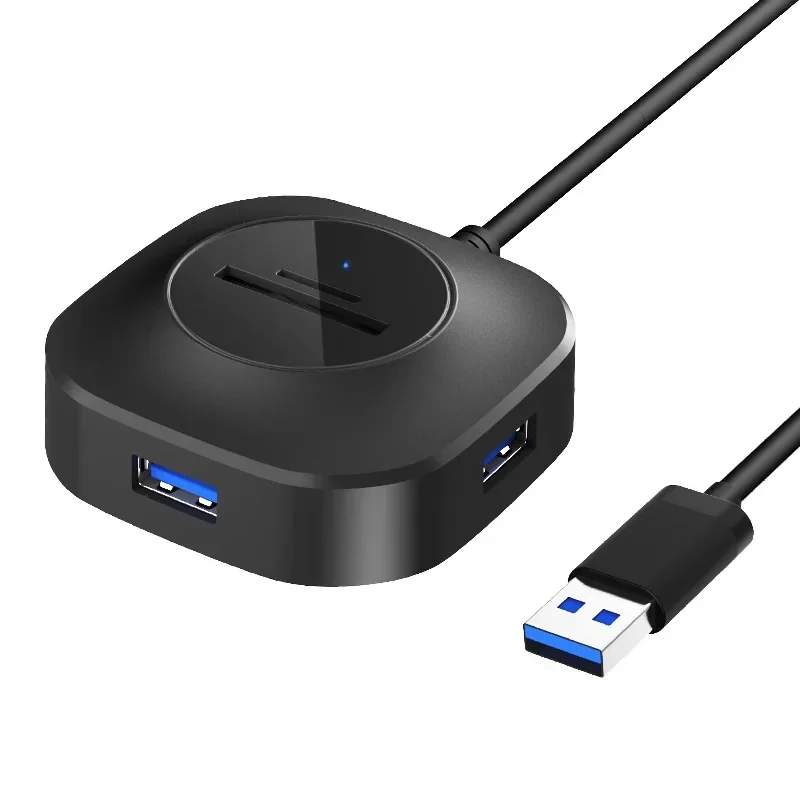 

Splitter Read U Disk Efficient USB 3.0hub USB 3.0 Memory Card SD / TF Card Reader 3 USB Ports USB 3.0hub Cable Reader U Disk