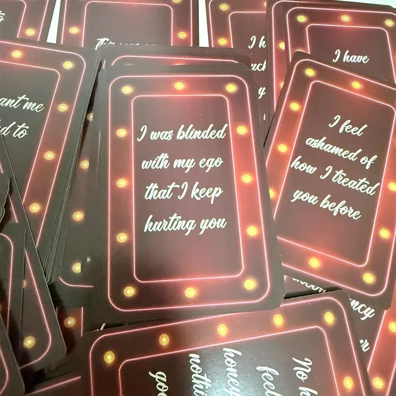 Unsaid Feelings of Love Una baraja de cartas de 90, versión en inglés, mensajes canalados de Soulmate, juego de cartas de adivinación