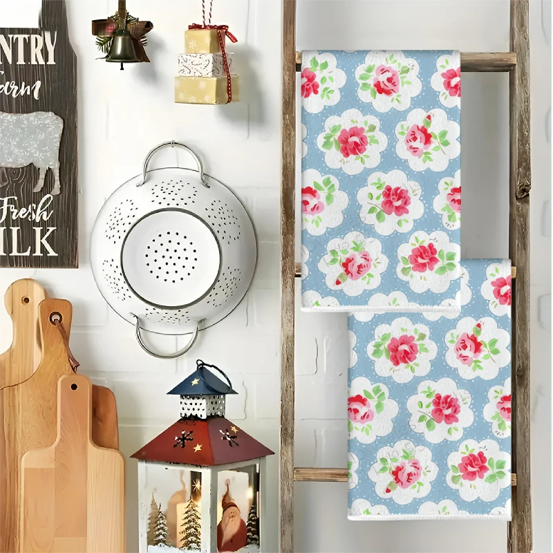 2 Stück, Küchentücher mit blau – Home Cooking Is The Best Bewertung und Preis
