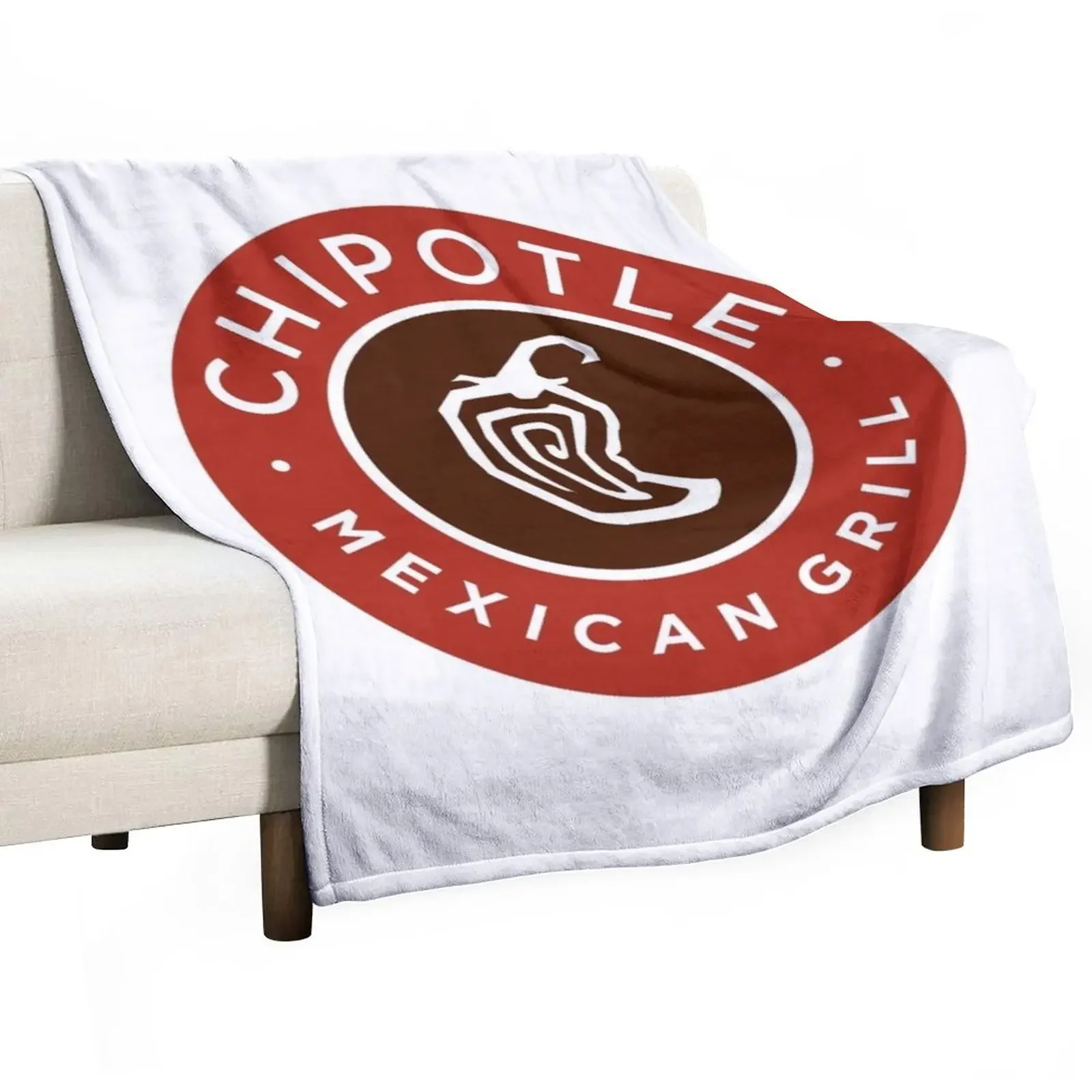 

chipotle mexican grill restaurant logo Throw Blanket Bed linens Polar Blankets