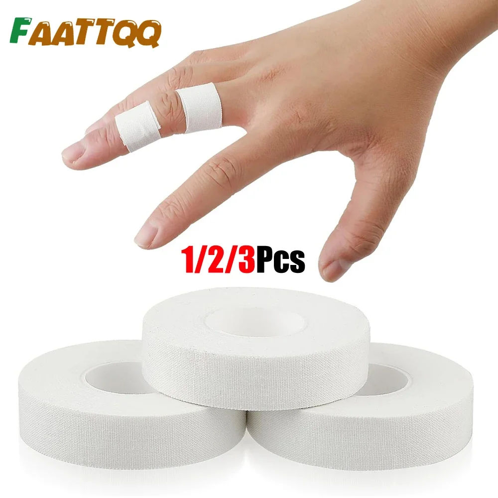 

1/2/3Roll White Athletic Finger Tape - Foot Tape - No Sticky Residue & Easy to Tear - for Rock Climbing, Jiu-Jitsu, Grappling