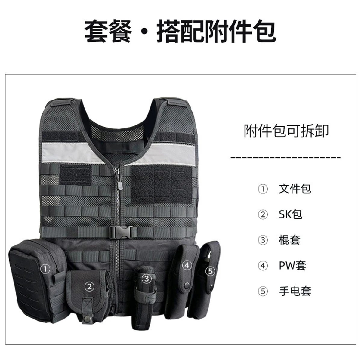 Duty Tactical Vest Multi Breathable Combat Waistcoat for Security Patrol Outdoor Guard Duty Field Operations Tactical Training