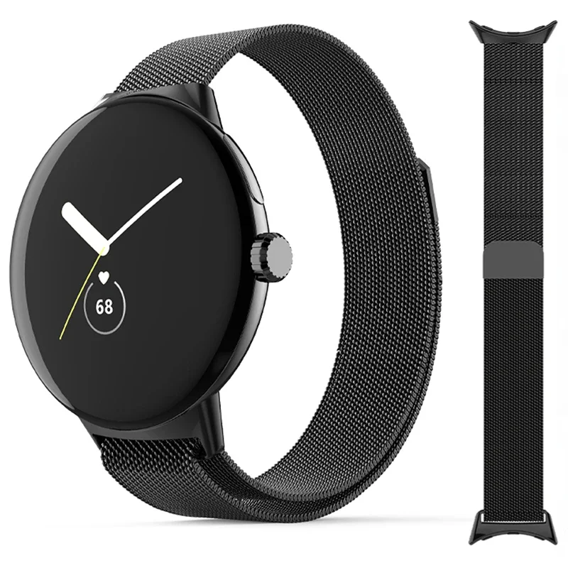 No Gap Milanese Loop Strap für Google Pixel Watch 4 3 41 mm Magnetarmband Correa Google Pixel Watch 2 1 Edelstahlband
