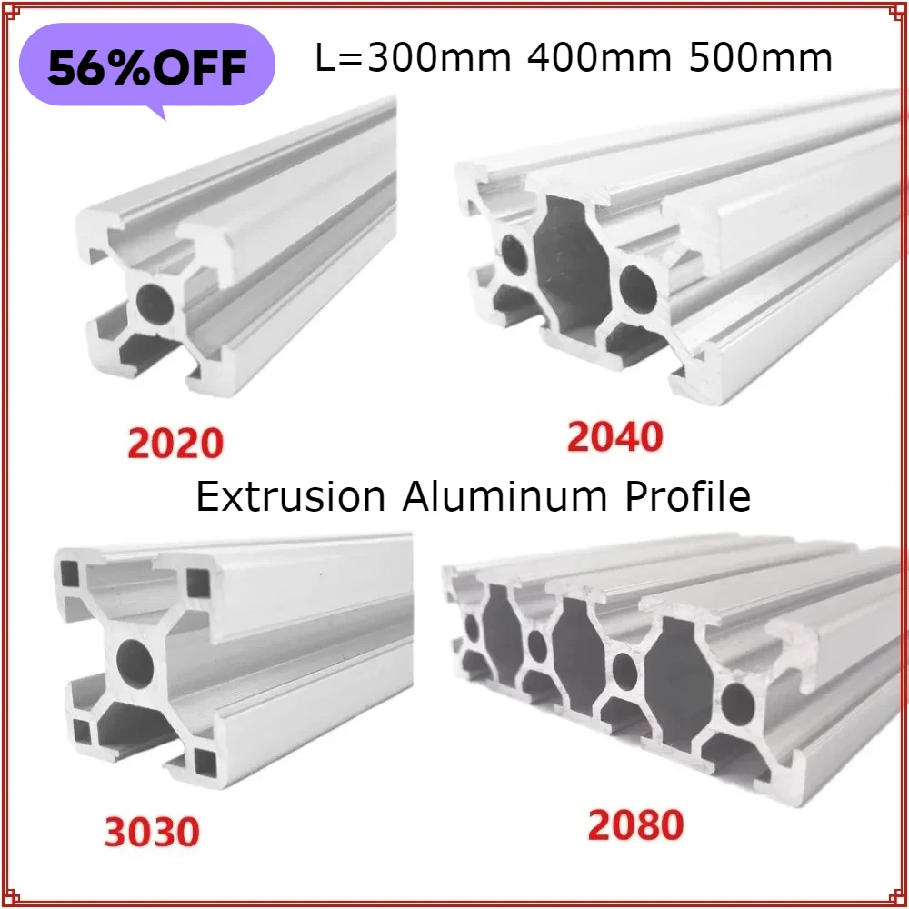

Линейная направляющая 2040, экструзионный алюминиевый профиль, европейский стандарт ЕС, анодированный 300/400/500 мм, 2040 с ЧПУ для детали 3D-принтера