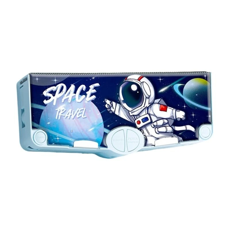 Caixa lápis multiuso com tesoura segurança apagador fita fita adesiva