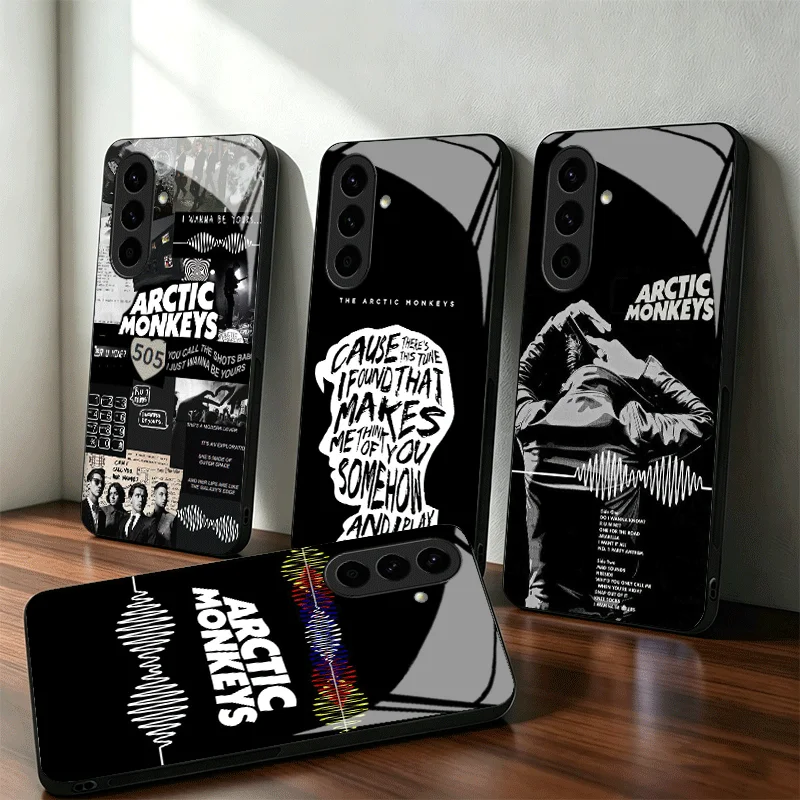 Arctic M-Monkeys Special Offer Glass Phone Case for Samsung A17 A16 A15 A14 A13 A57 A56 A55 A54 A53 A37 A36 A35 A34 A33 A27 A26