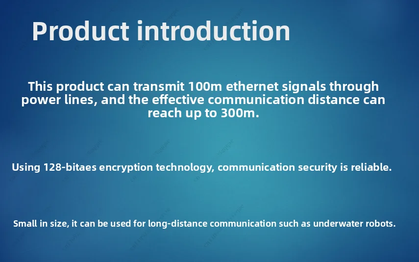 Unterwasser-Roboter-Stromleitungskommunikationsmodul 100M Ethernet für ArduSub Pixhawk Video-Datenübertragung – Detail 1