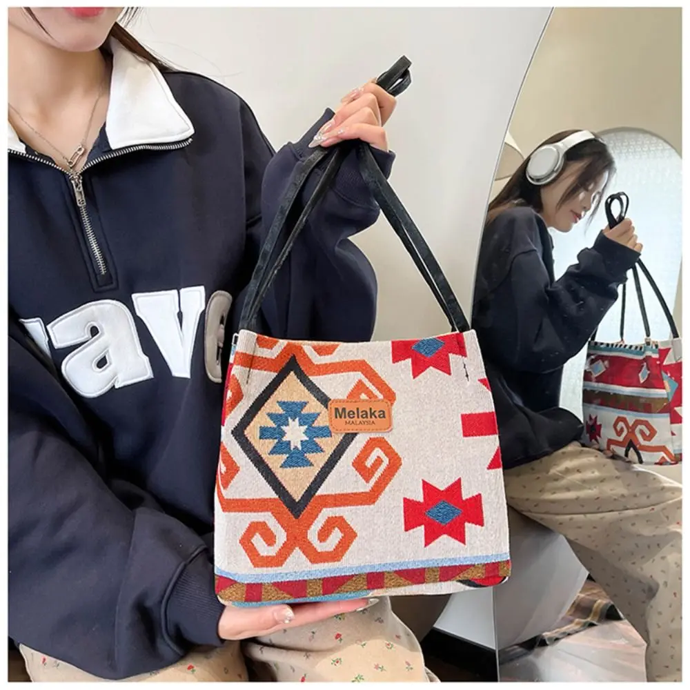 Animal Handbag New Bohemia Style Embroidery Tote Bag Canvas Shopping Bag Women