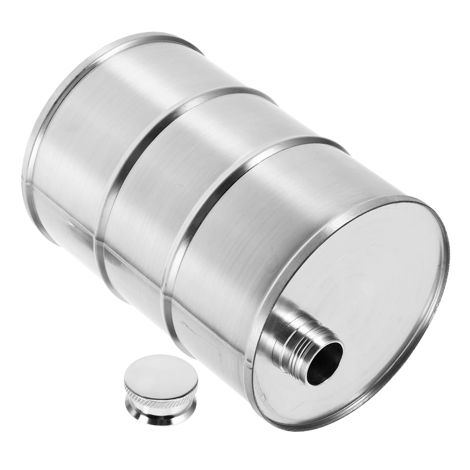 

25Oz 750Ml 304 Stainless Steel Oil Barrel Drink Container Stylish Metal Flask for Travel Outdoors Lid for Wine