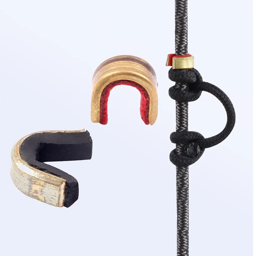 20pcs Archery Buckle Clips Copper Clips Hunting Arrows Points Bow String Position Nocking Clips Bow Accessory