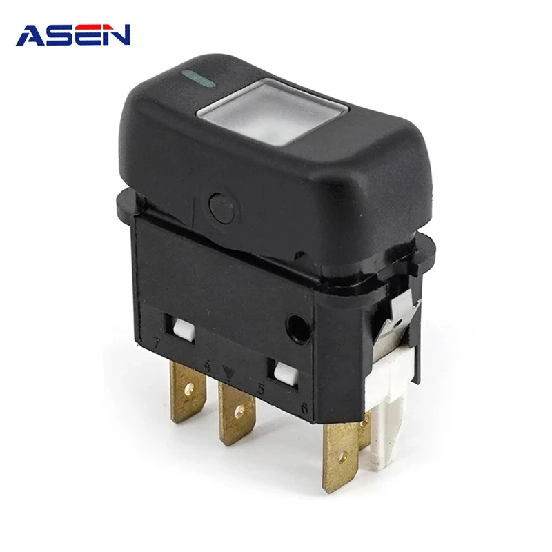 

600701148000 для Mercerdez-Benz 12 В, автомобильный переключатель стеклоподъемника, кнопка регулятора, 4 контакта, зеленые автомобильные детали 6007.011.480.00