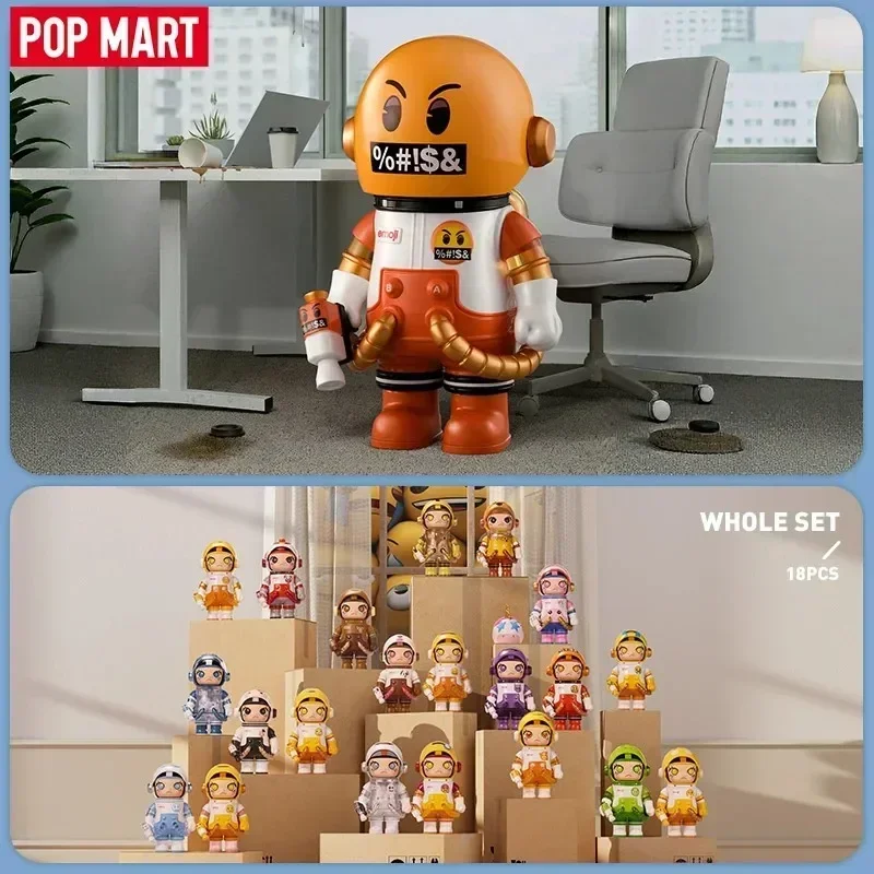 

POPMART MEGA SPACE MOLLY 100% x emoji Series Trendy Blind Box Toy Mystery Box Mistery Action Figure Surprise Model Birthday Gift