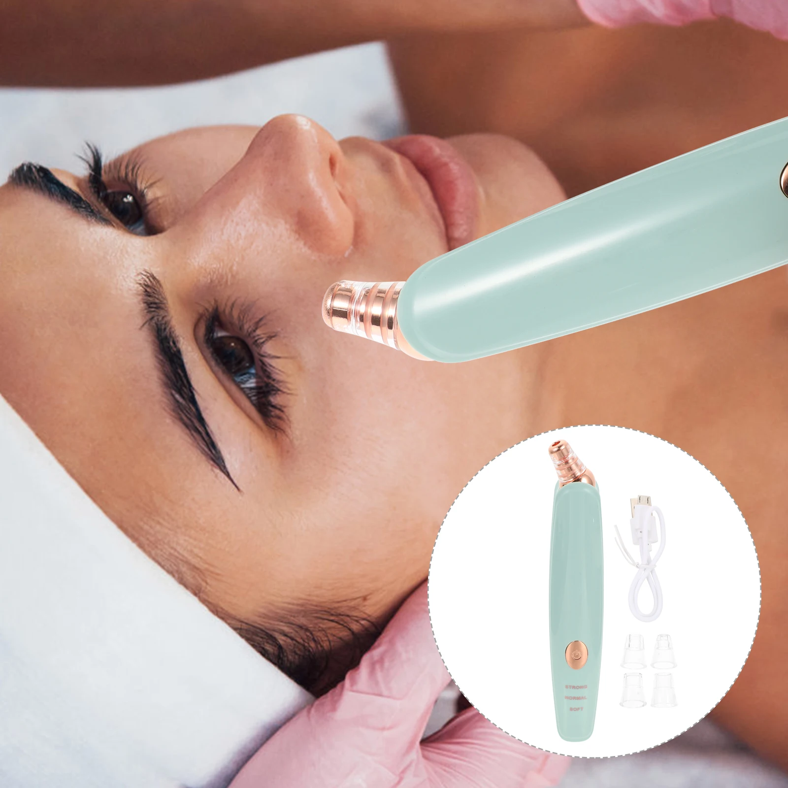 

H held Pore Cleaner Instrument Abs Skin Care Tool Portable Facial Cleansing Device Deep Clean