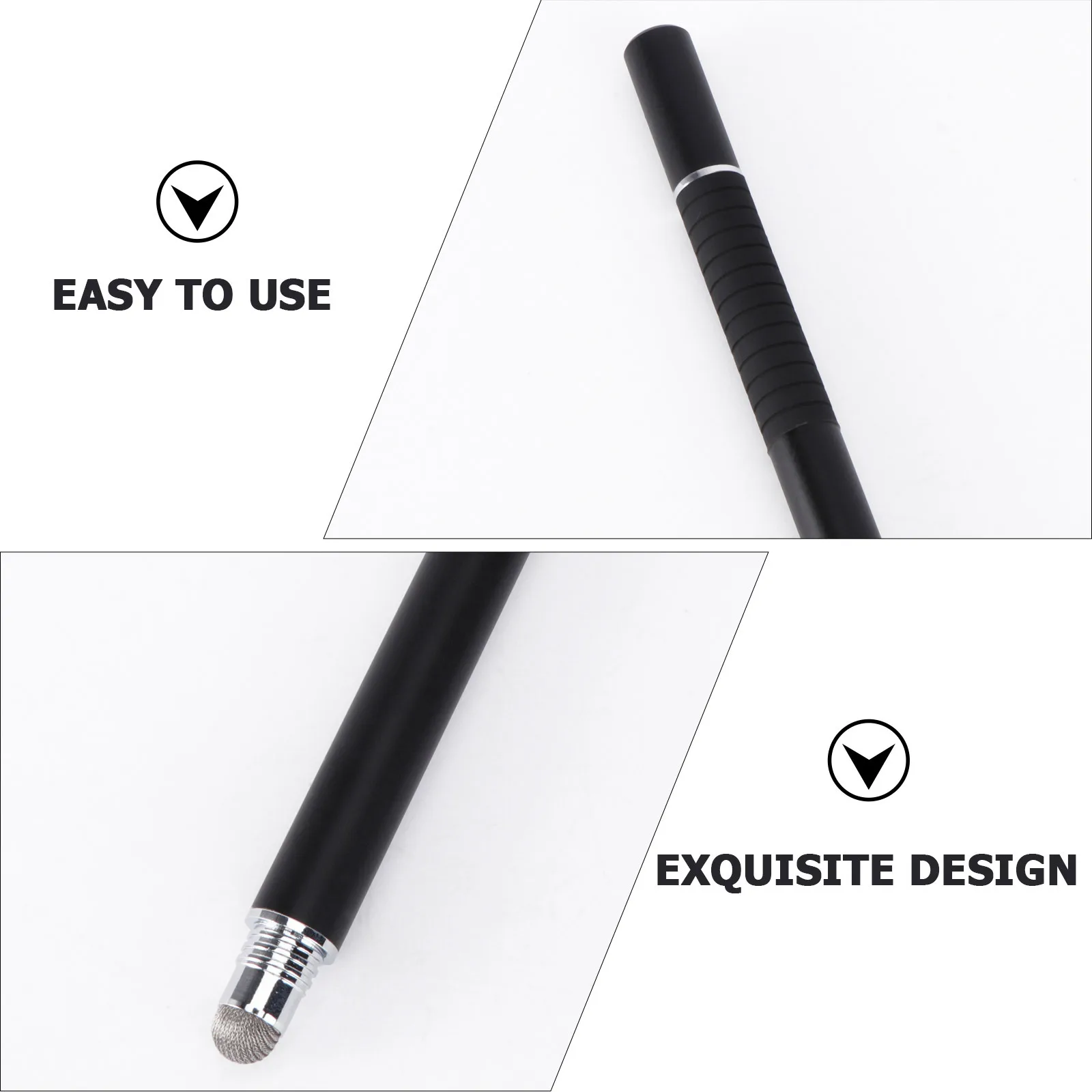

Multifunctional 2 in 1 Capacitive Stylus Pen Creative Universal Screen Pen for Smartphones Tablets Black
