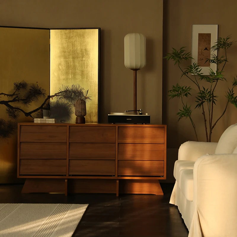 

Nine chest of drawers, bedroom, living room storage drawer cabinet, homestay entrance cabinet, all solid wood