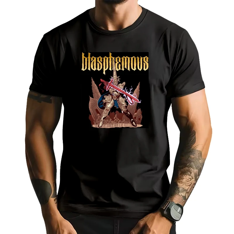 

Blasphemous T Shirt Spanish Classic Action Video Game Lovers Tee Tops Casual Cotton Unisex Oversized Soft T-shirt