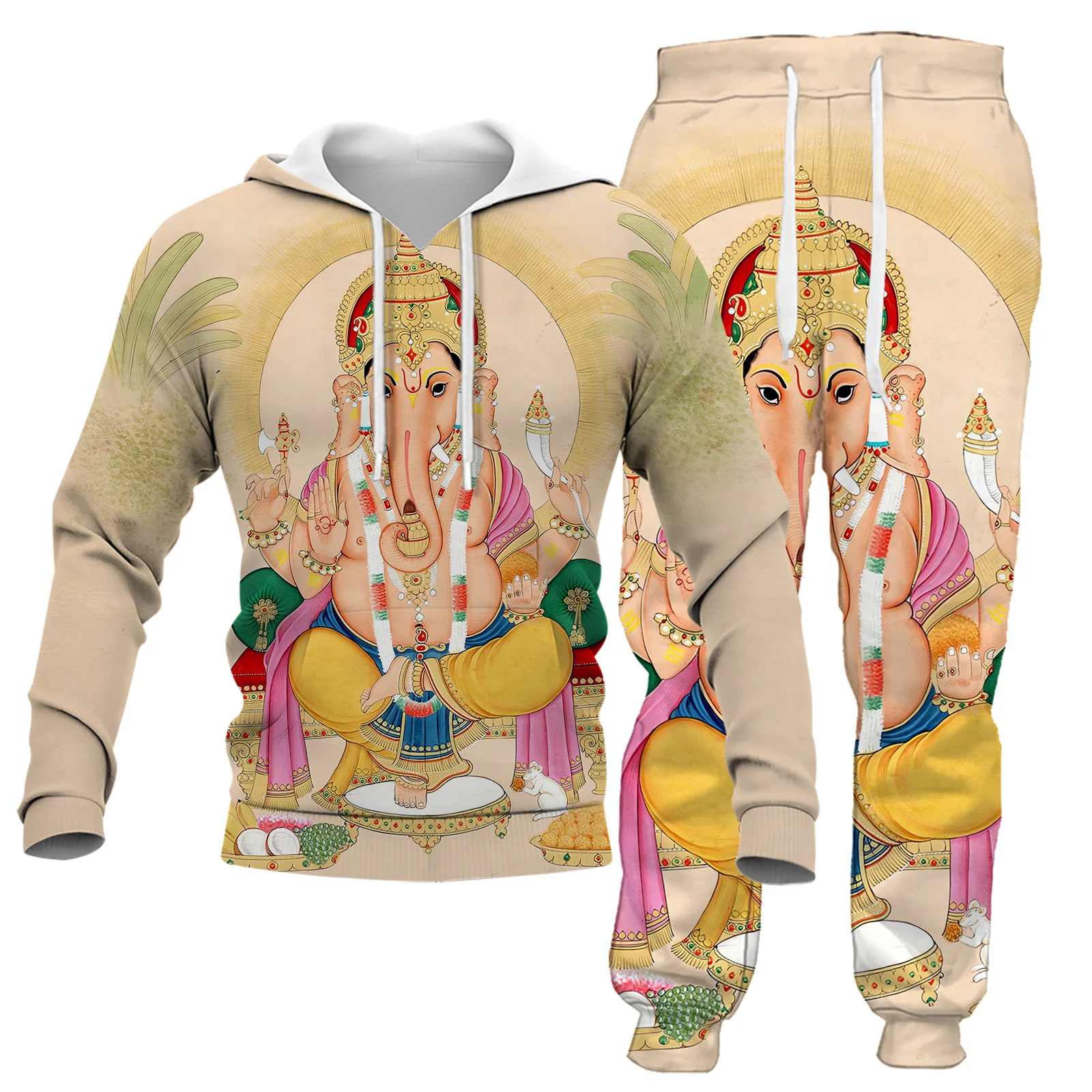 

HX Ganesha Clothing Sets Indian God 3D Printed Vest T-shirts Shorts Sweatshirts Hoodies Pants Men Women Clothing Dropshipping