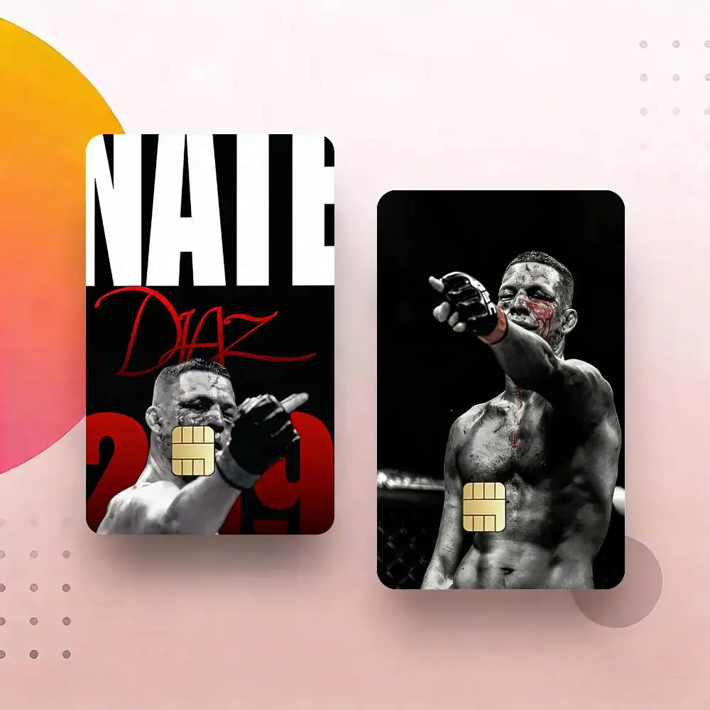 

Boxing N-Nate D-Diaz Credit Card Skin Stickers For VISA Bank Bus Metro Access Card Protective Film Cover Sticker