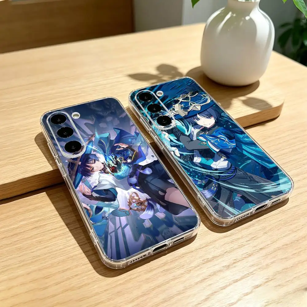 

S-Scaramouche Genshin Impact Phone Case For Samsung Galaxy A91,80,73,72 ,71,53,52,32 ,31,22,21s,20,Transparent Case