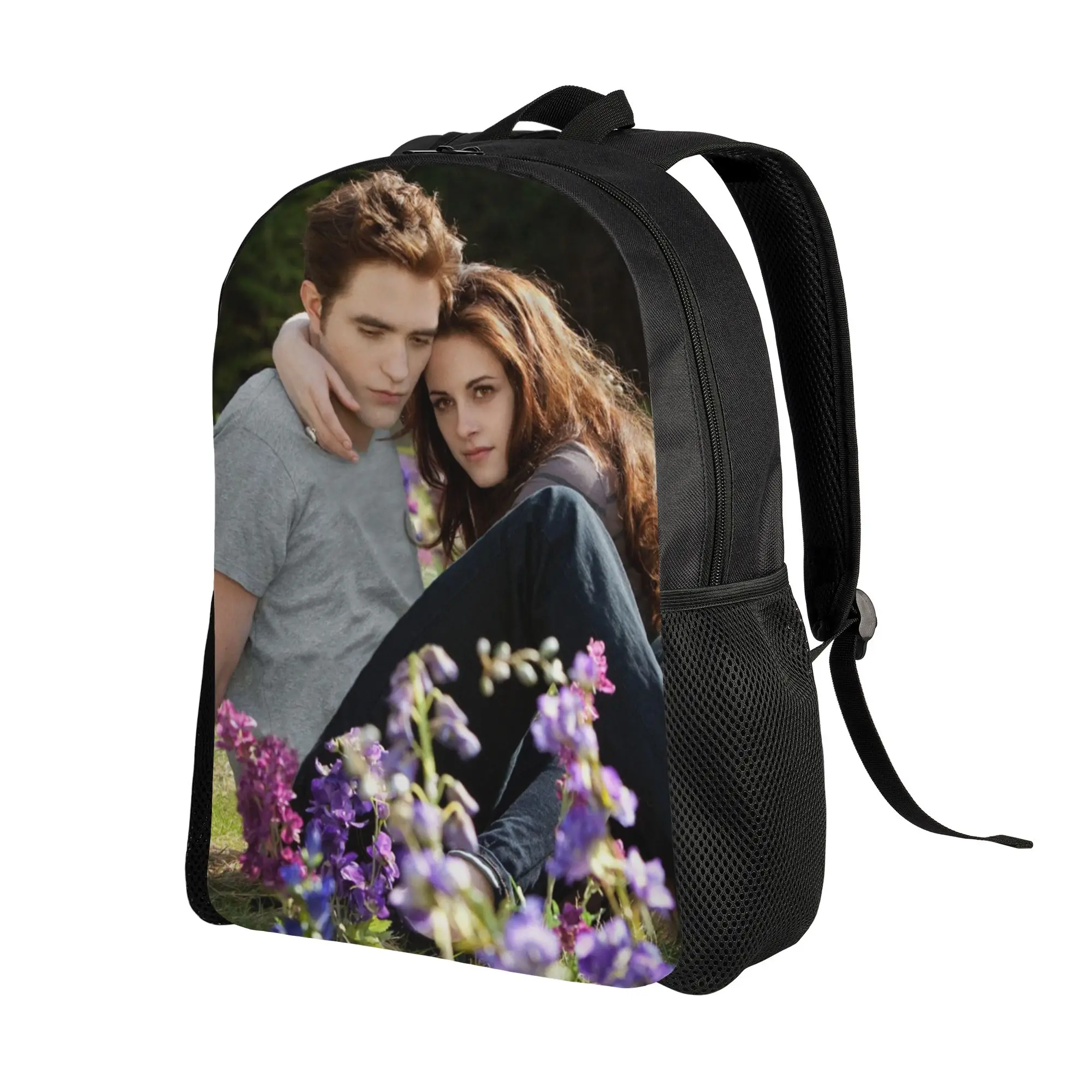 The Twilight Saga Edward Bella Teenage Backpack High School Hiking Travel Vampire Girl Daypack for Men Women Laptop Canvas Bags