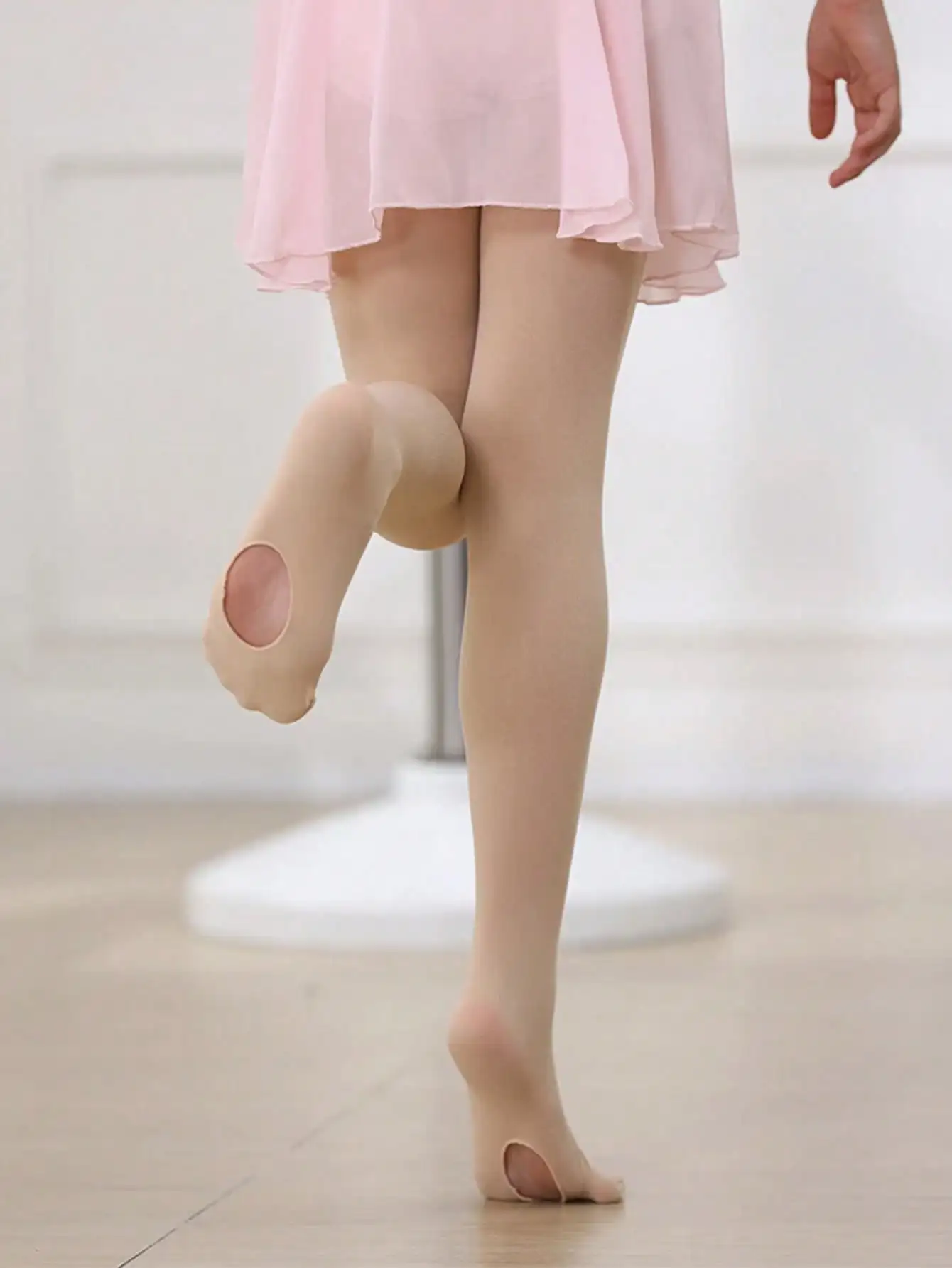 4er-Set Mädchen-Tanzstrumpfhosen mit Fuß, aus Nylon-Spandex, Ballett-Leggings für Kinder von 2-14 Jahren, für Tanzunterricht und Übung – Detail 12
