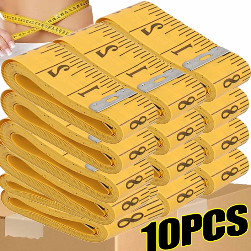 

Soft Body Measure Tape 300cm/120Inches Flexible Yellow Sew Tailor Ruler Cloth Dressmaking Measure Tape Double Scale Height Ruler