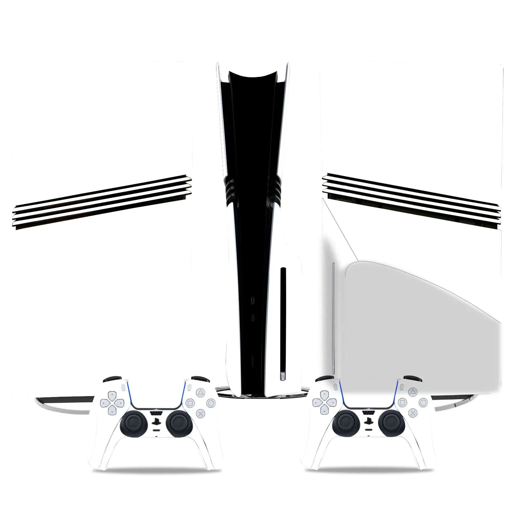 Adesivo de cor branco preto para ps5 pro disco adesivo de pele controlador skins-console & controlador decalques pele ps5 pro disco skins