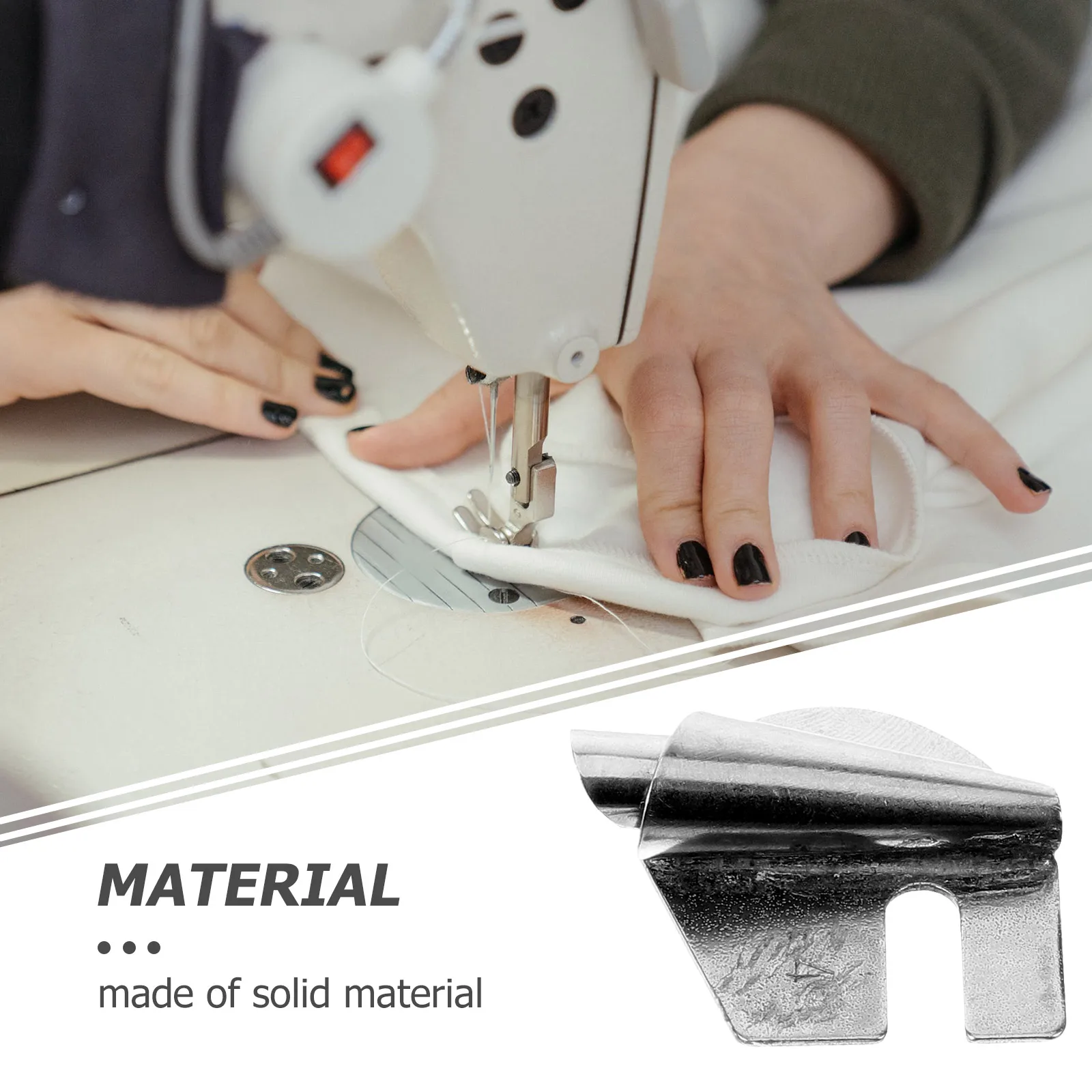 

3pcs Metal Hemmer Foot Small Sewing Machine Binder Professional Sewing Machine Accessory Household Seamer Edge Aligner Overlock