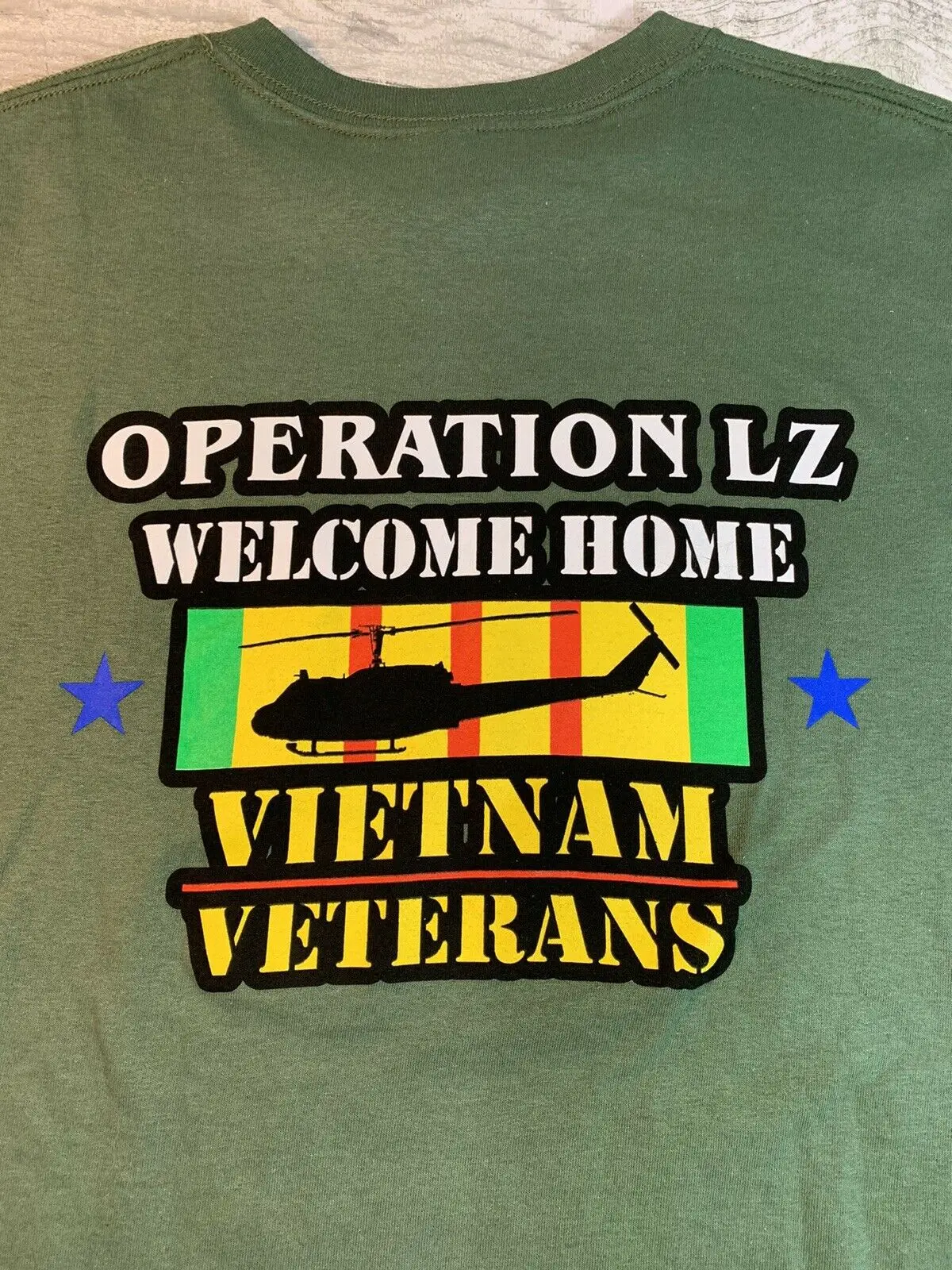 

Operation LZ Welcome Home Vietnam Veterans 2 sides Excellent Shape Tees Men's 100% Cotton Casual T-shirts Loose Top Size S-3XL