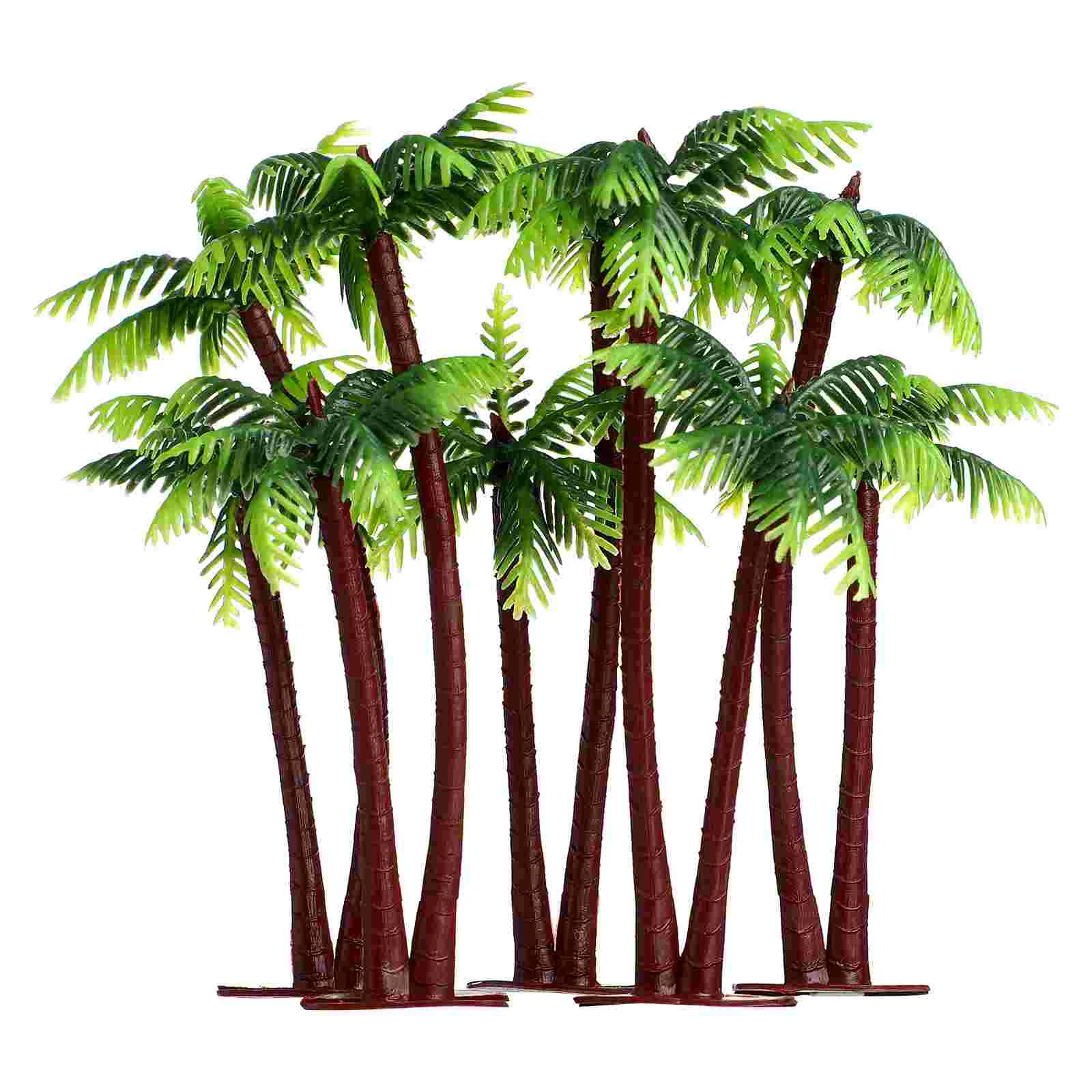 5-delige bomen decors aquariumaccessoires palmdecoraties planten voor