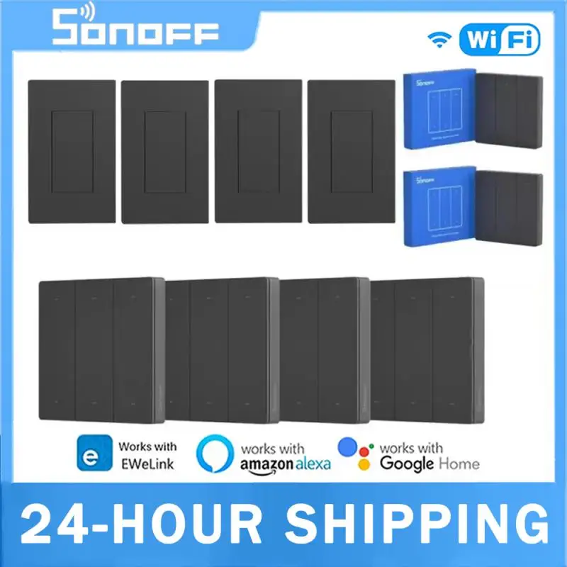 SONOFF M5/R5 SwitchMan WiFi Smart 80/86/120 Type Switch Smart Home 1/2/3 Gang EU/US Wall Switch Support Ewelink Alexa Google