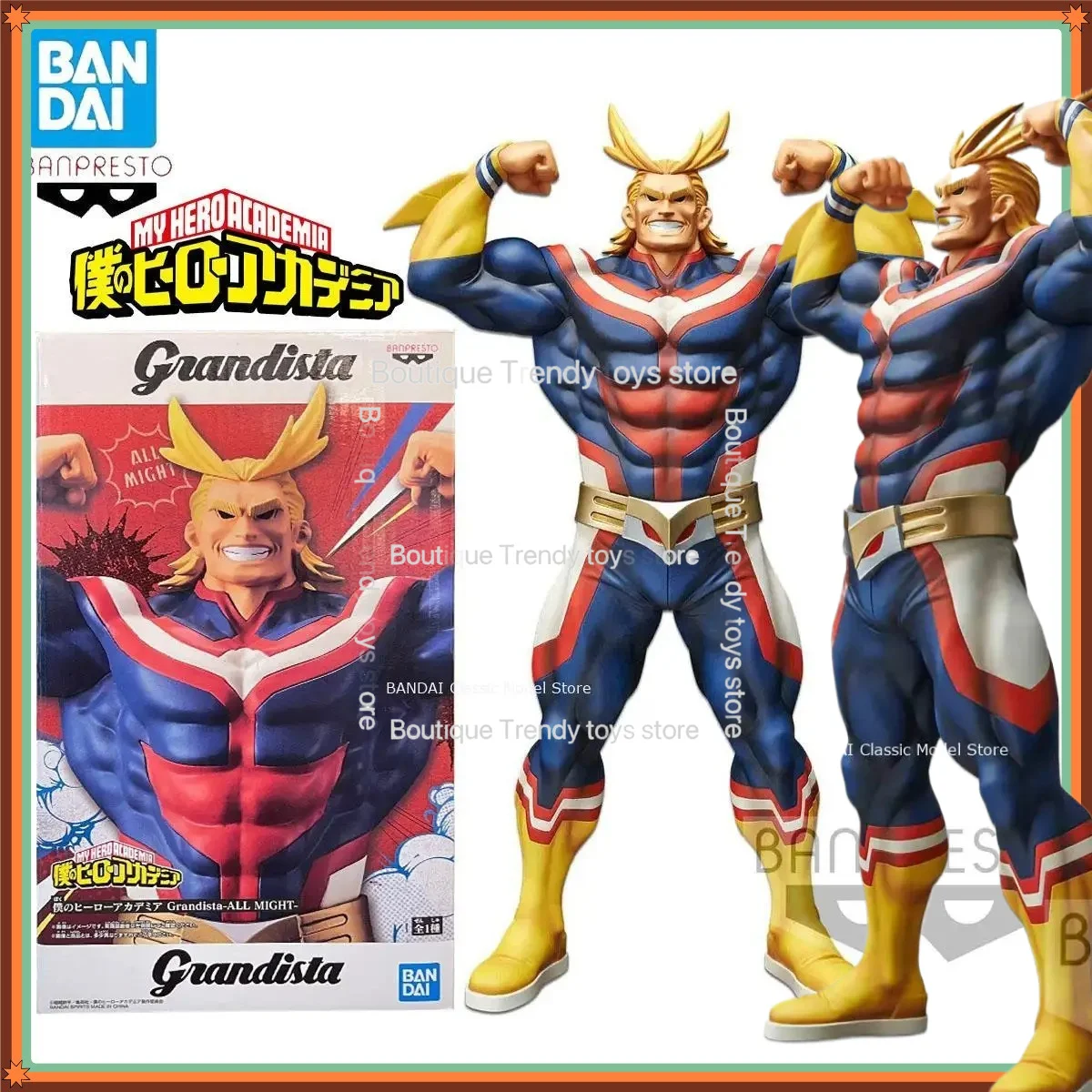 

28Cm Genuine Original Bandai Banpresto My Hero Academia Grandista All Might Anime Collectible Model Brand New and Unopened