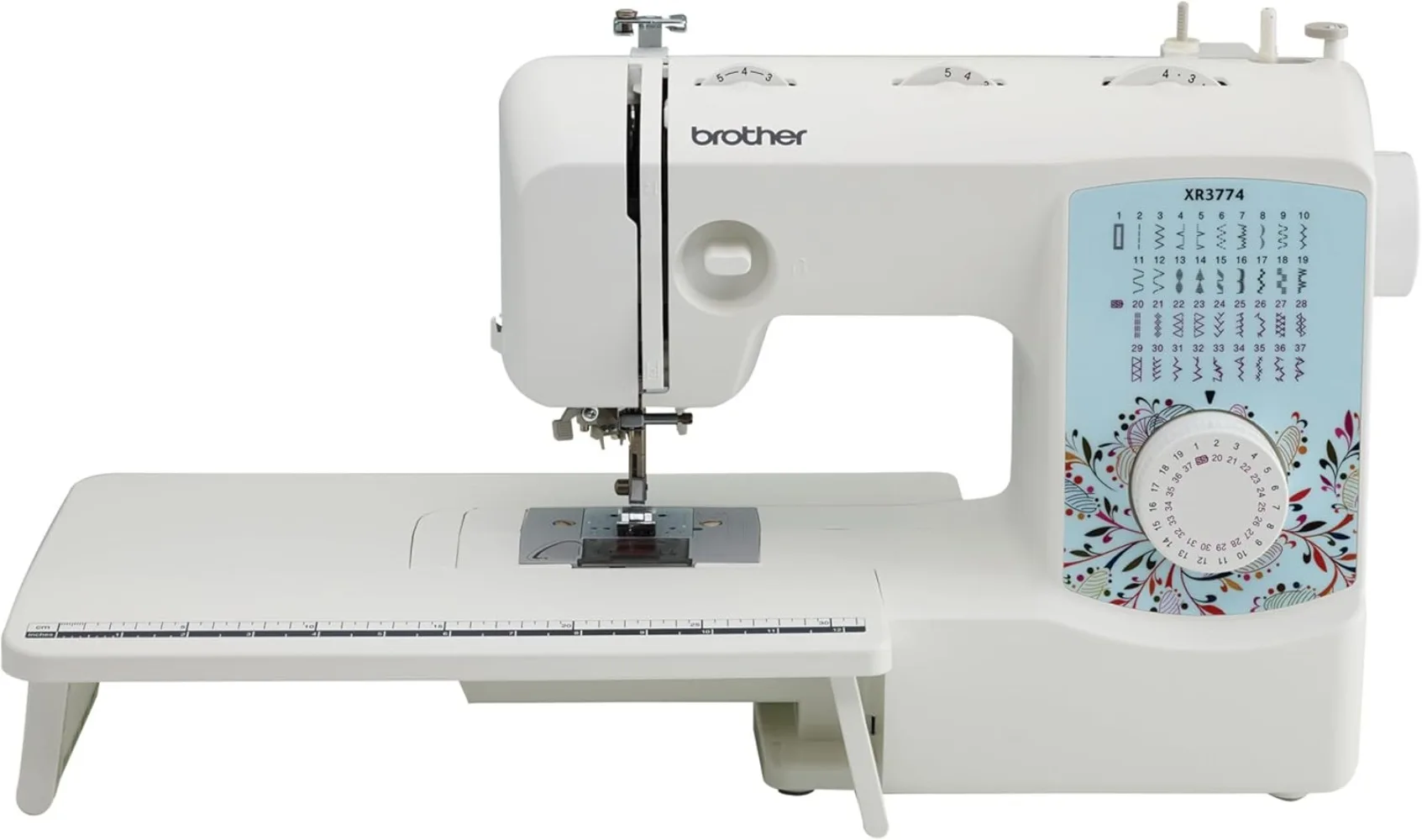 

Sewing and Quilting Machine, XR3774, 37 Built-in Stitches, Wide Table, 8 Included Sewing Feet