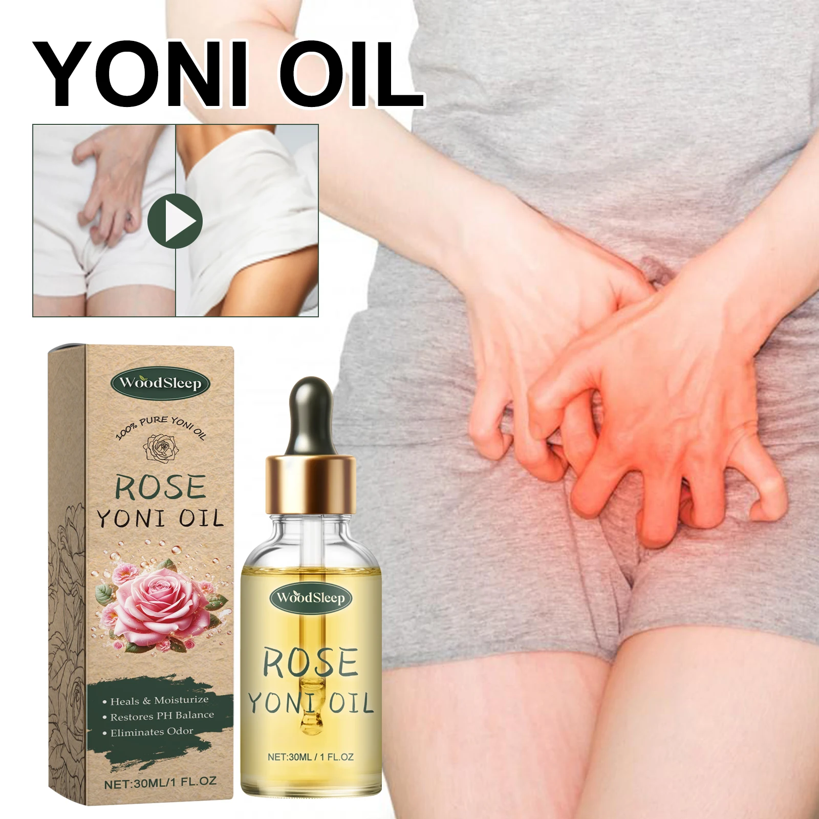 

Yoni Oil Feminine Oil for Women Ph Balance Remove Odor Cleaning Moisturizing Reduce Inflammation Private Parts Vaginal Products