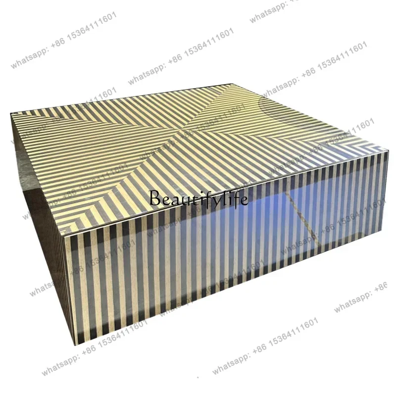 طاولة القهوة الإيطالية الحد الأدنى الجديدة الخفيفة طاولة الشاي الفاخرة غرفة المعيشة طاولة المنزل مكتب #5