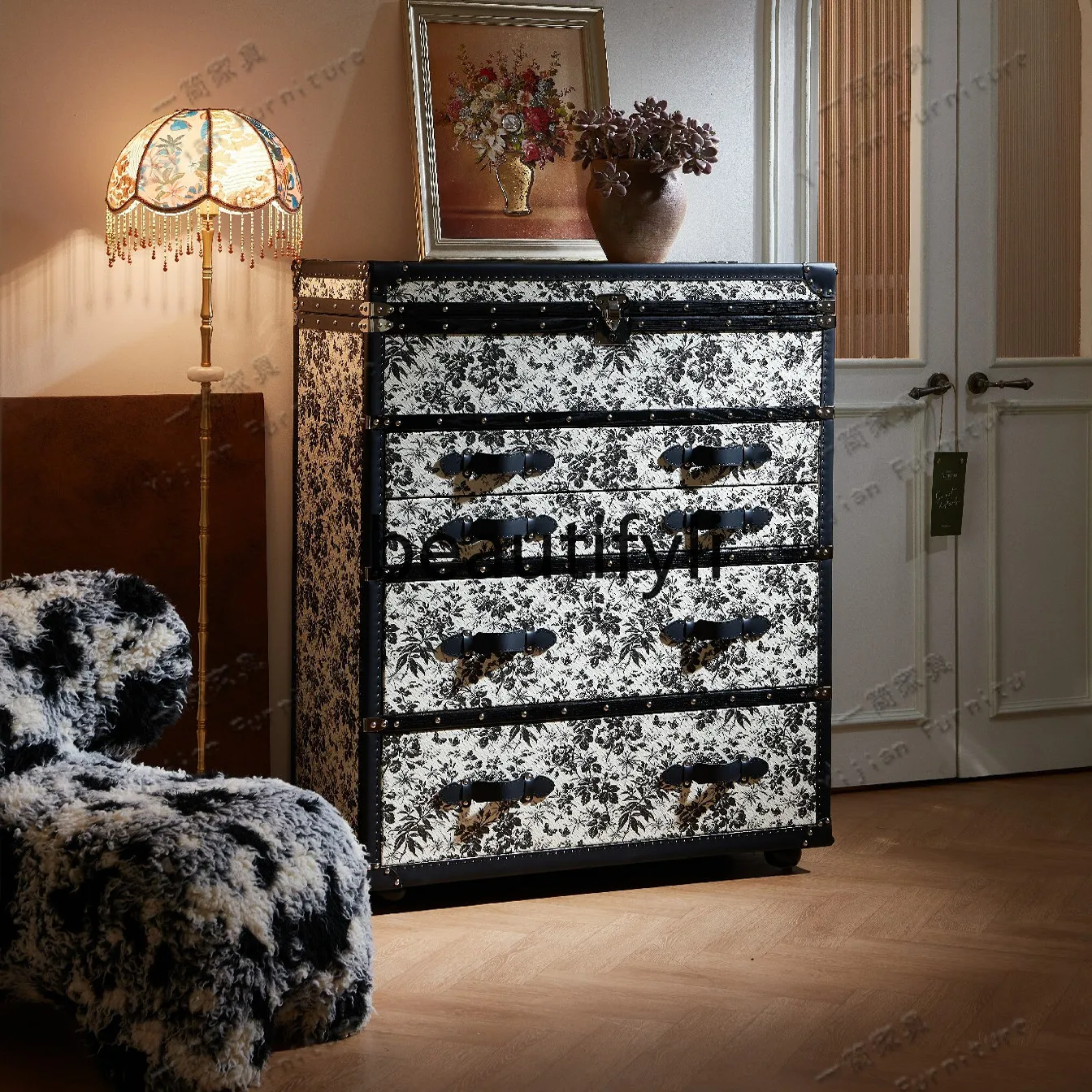 

Cloakroom Nakajima Locked Jewelry Cabinet Hard Box Jewelry Storage Bucket Cabinet
