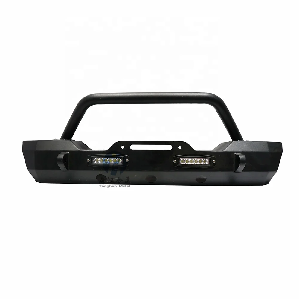 Truck Accessories black Bull Bar Auto Front Bumper with LED Light