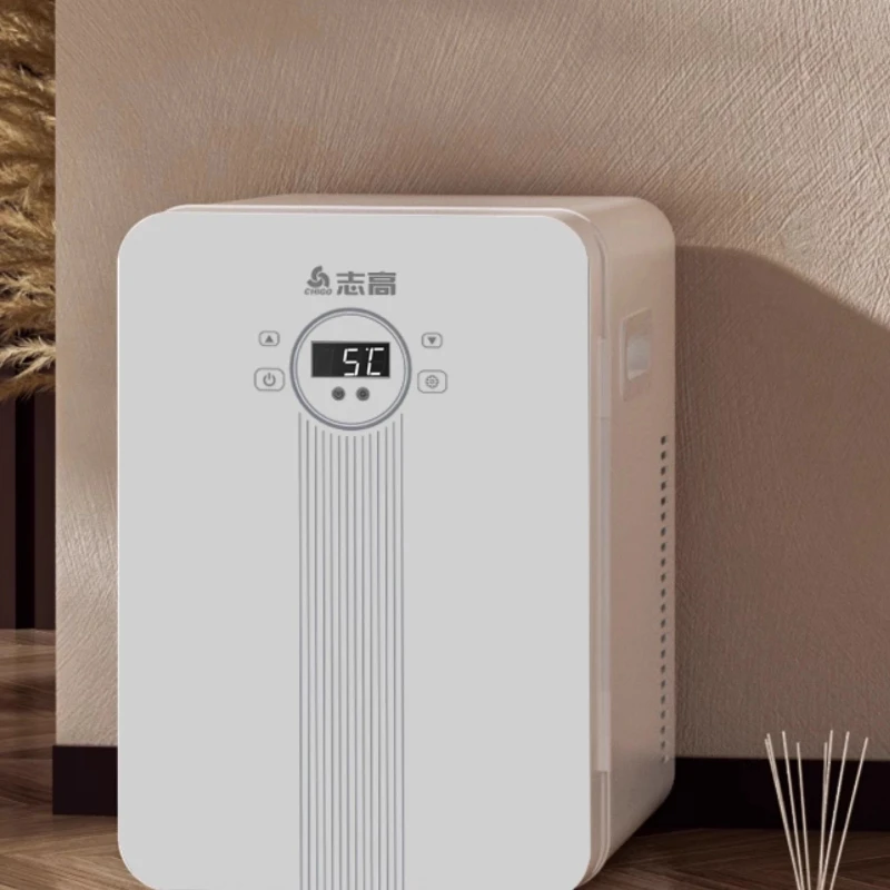 Dwufunkcyjna Mini Lodówka 22L Samochodowa/Domowa Chłodziarka do Mleka Kompaktowa Cicha Lodówka do Akademików Przenośna Zamrażarka z Modnym Designem