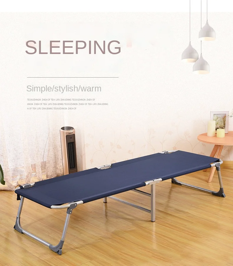 K-star-cama plegable para la oficina, cama individual de lona, para acampar, para aliviar los golpes, portátil, cómoda, 2024, envío directo