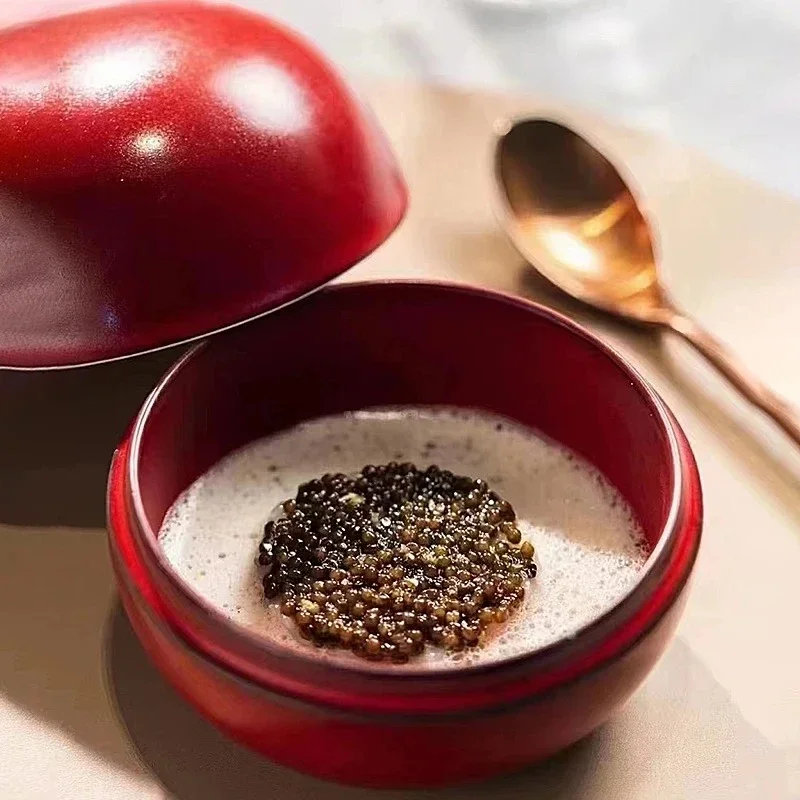 New Ceramic Soup Basins Soup Bowl With Lids Salad Bowl Cooking Plates Restaurant Round Tableware Snack Pastry Dess