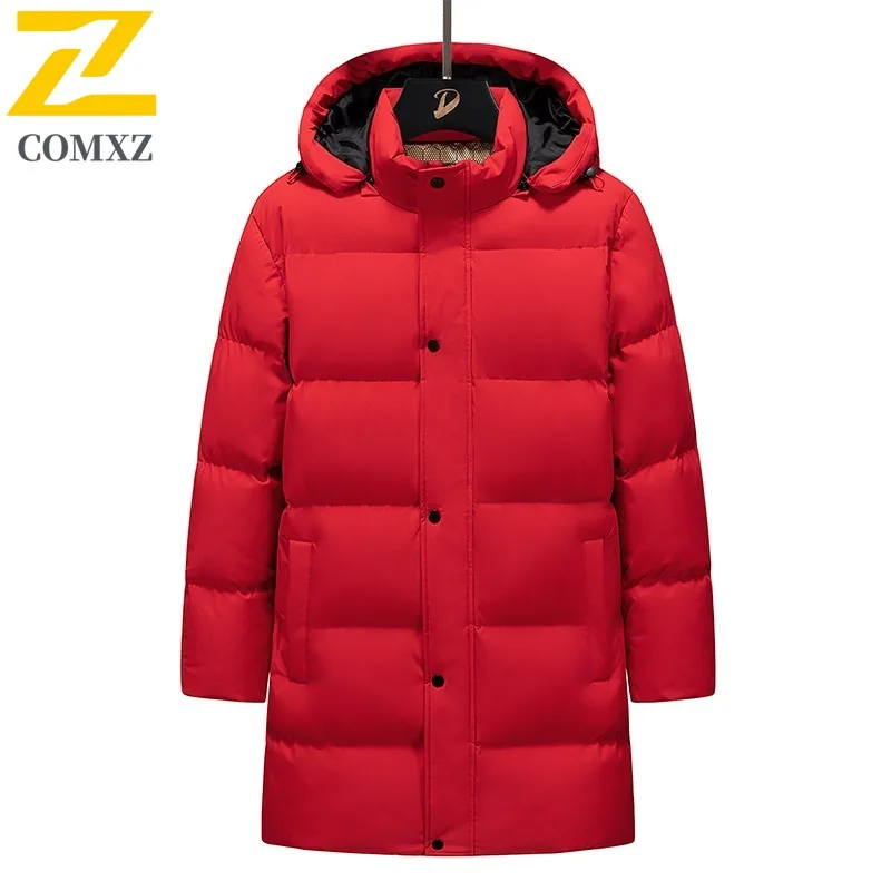 

Warm Padded Jacket Ski Constant Temperature Warm Quilted Jackets Hooded Knee Length Graphene Self Heating Windproof Winter Coat