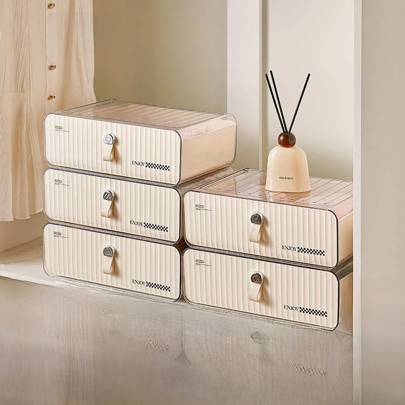 

Органайзер для хранения 3-в-1: выдвижной ящик для нижнего белья, носков, бюстгальтеров, для домашнего использования, пластиковый контейнер для одежды