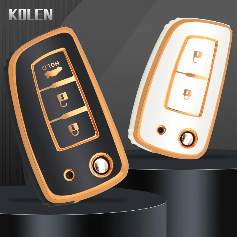 Tpu carro flip chave caso capa escudo fob para nissan qashqai x-trail juke j11 murano tiida altima maxima livina nismo acessórios