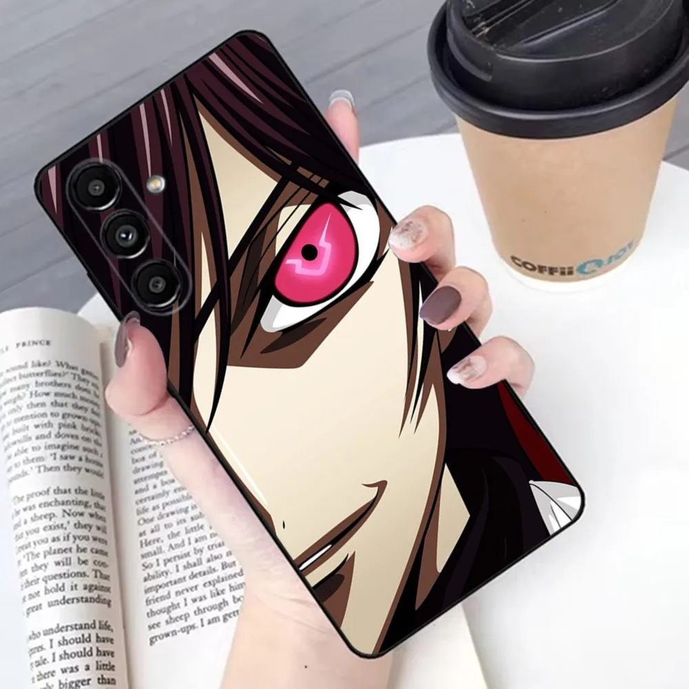 Code G-Geass  Phone Case For Samsung S24,23,22,30,21,10,9,Ultra,Plus,Lite,FE,Soft Silicone Black Cover