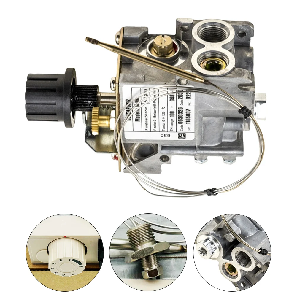 1PC 630 Gas Temperature Control Valve With Stainless Steel Probe 100-340°C Range For ALPHA/BIFRONTE/DELTA/GAMMA/OMEGA Series